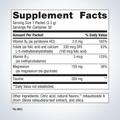 Supplement facts label for Metagenics MetaRelax®—30 packets, showing detailed ingredients and daily nutrition.