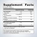 Supplement facts label for Metagenics Bone Builder® Prime 270-tablets, featuring Vitamin D and MCHC.