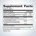 Supplement facts label for Metagenics SeroSyn™, 90 capsules, showing detailed ingredients and daily nutrition.