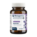 Bottle of Metagenics MyoCalm®, 60 tablets, on a light background. Supports muscle relaxation.