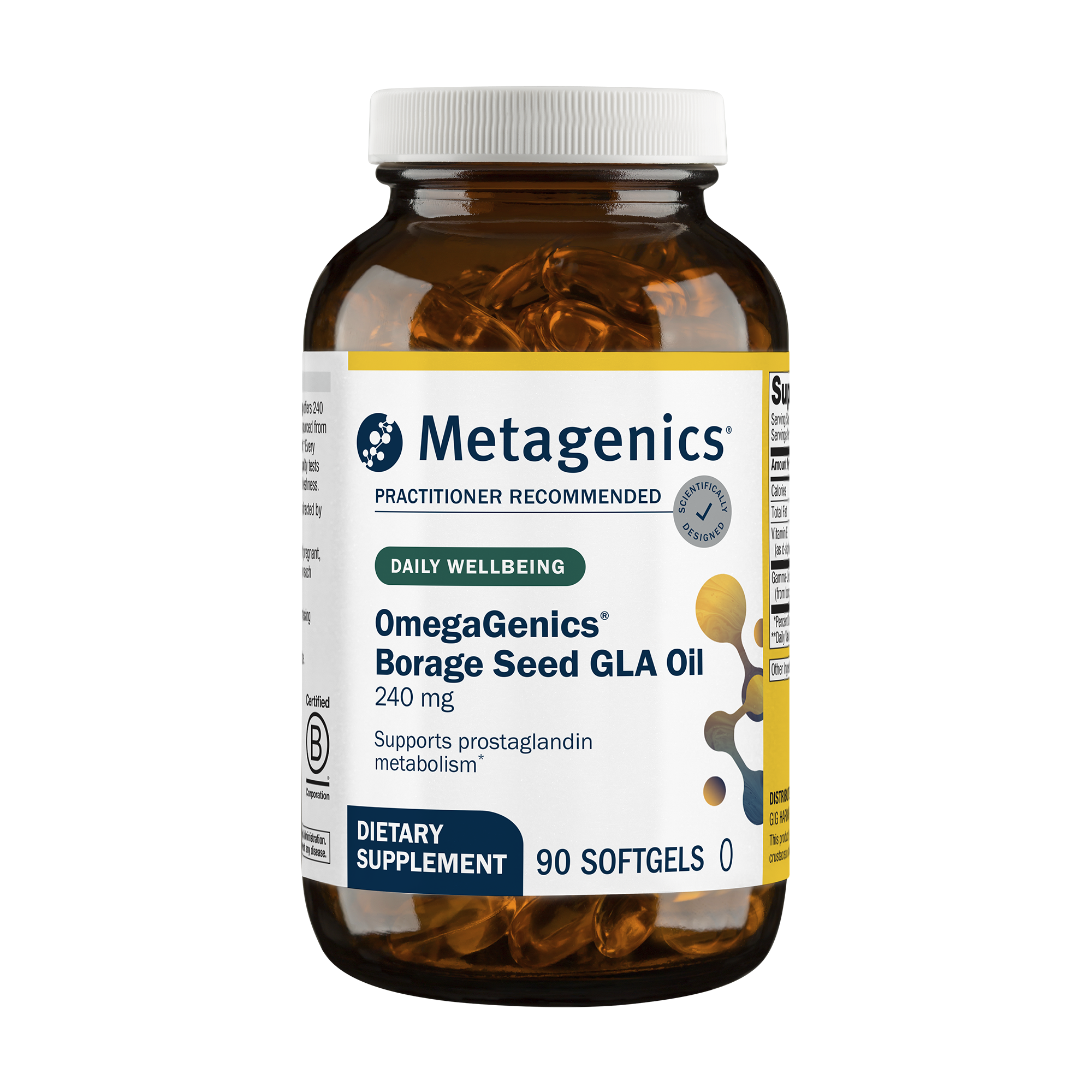 Image of the product OmegaGenics® Borage Seed GLA Oil 240 mg