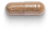 Naturally Balanced capsule by Metagenics with drop shadow.