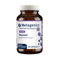 Singe bottle of Metagenics Thyrosol®, 90 capsules, on a transparent background. 