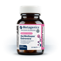 HerWellness Estrovera bottle of 30 tablets, a plant-based supplement for menopause and perimenopause symptom relief.