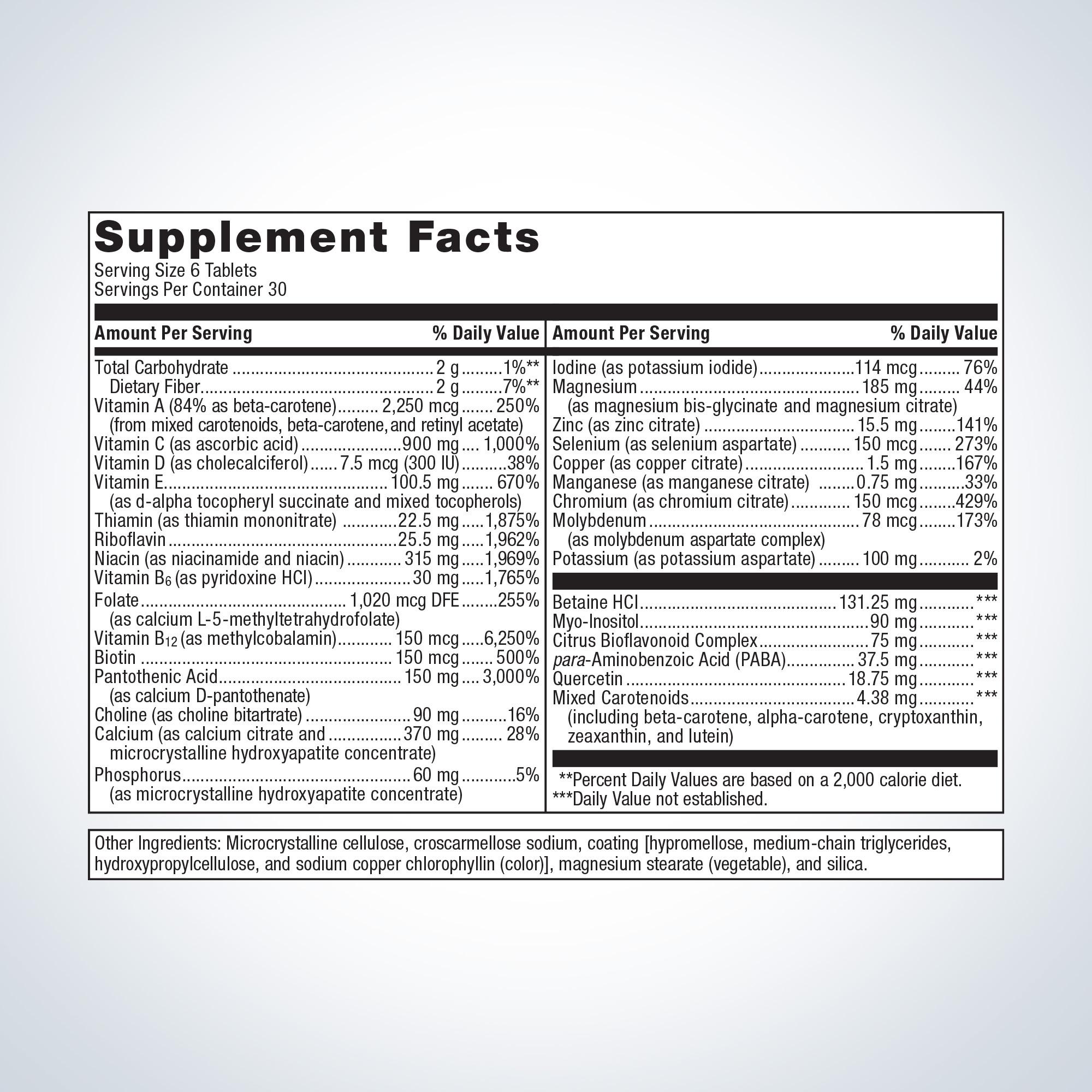 Multigenics® Intensive Care Multivitamin 1