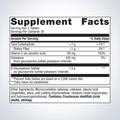 Supplement facts label for Metagenics Glucosamine Sulfate—90 tablets, showing detailed ingredients and daily nutrition.