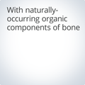 Contains naturally occurring organic components to support bone health and mineral density.