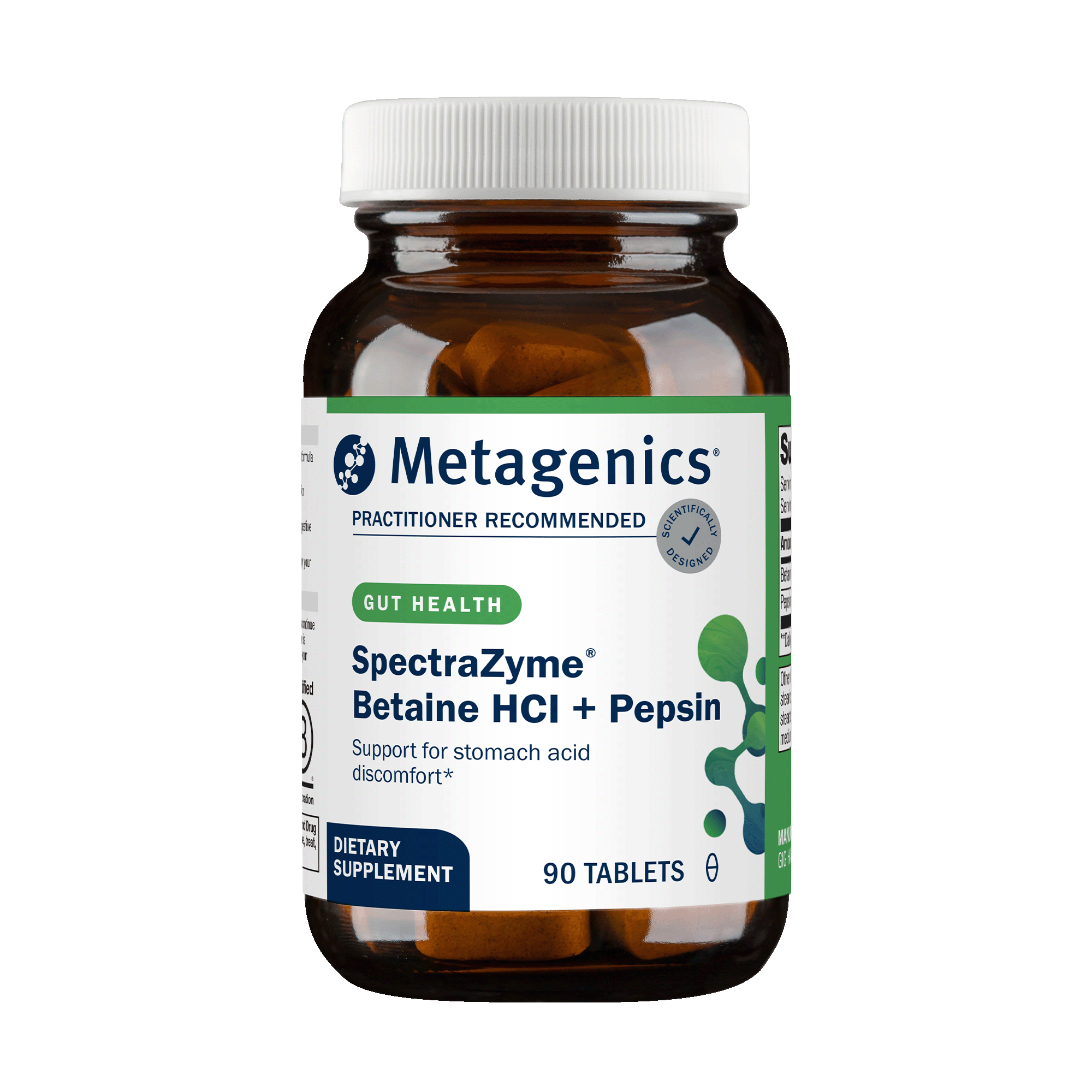 Image of the product SpectraZyme® Betaine HCI + Pepsin