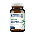Singe bottle of SpectraZyme Betaine HCI + Pepsin, 90 tablets, on a transparent background. 