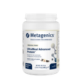 Container of Metagenics UltraMeal Adanced Protien® - French Vanilla Flavor, on a transparent background. 