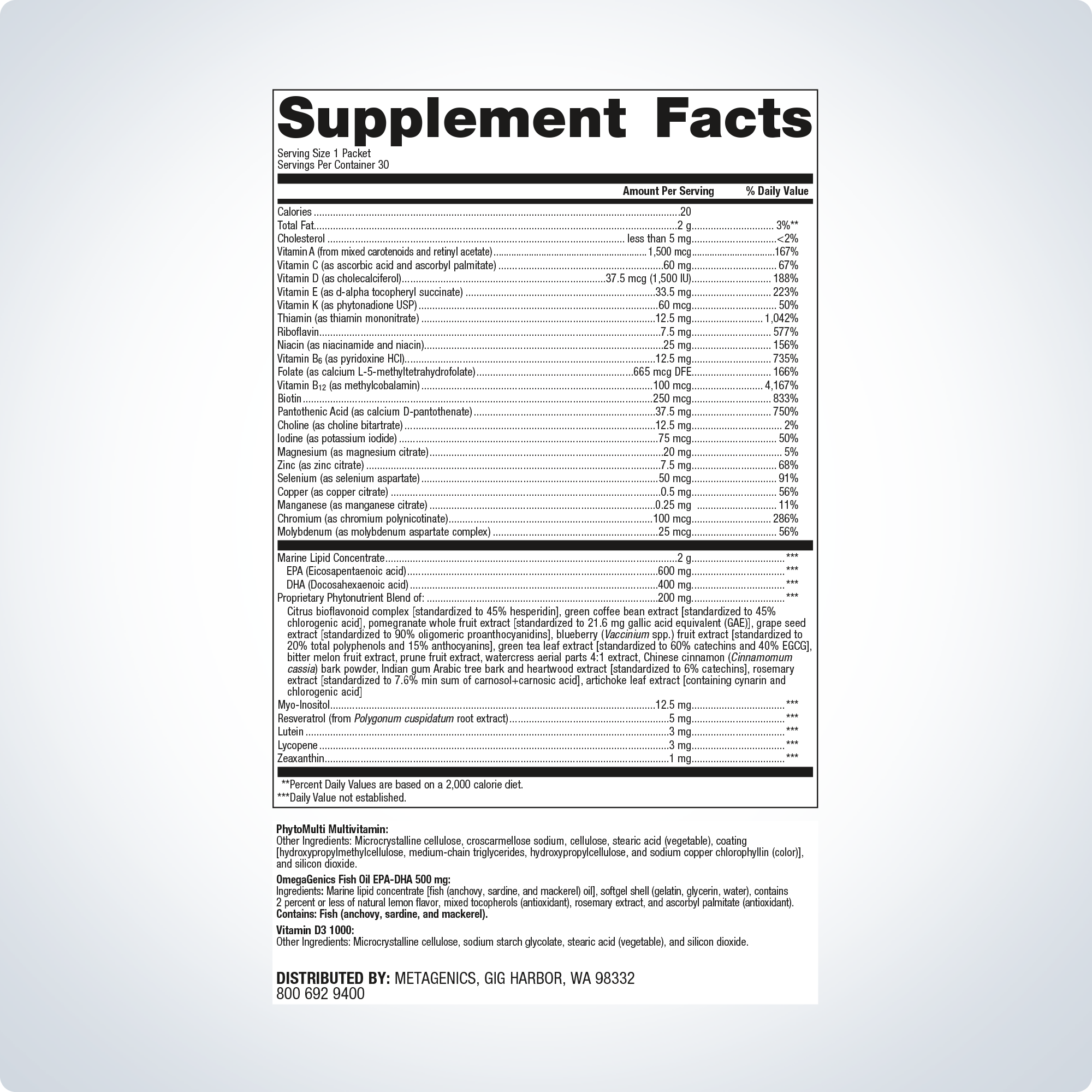 Wellness Essentials® Daily Packs 1