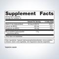 Supplement facts label for Metagenics Bone Builder® Plus 90 capsules, featuring Vitamin D and MCHC.