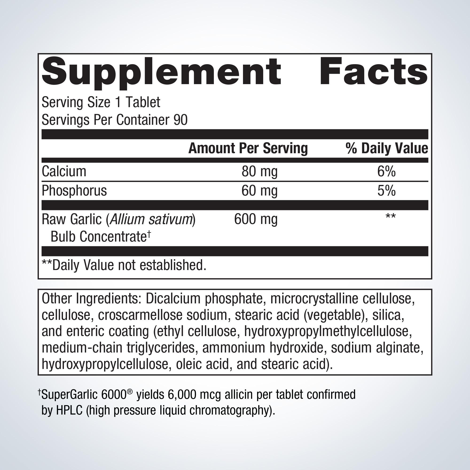 SuperGarlic 6000®  mg 1