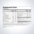 Supplement facts label for Metagenics MetaKids™ Multivitamin, showing detailed ingredients and daily nutrition.
