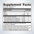 Supplement facts label for Metagenics OmegaGenics® Fish Oil EPA-DHA Liquid 2400 mg, showing detailed ingredients and daily nutrition.