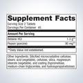 Supplement facts label for Metagenics SpectraZyme Betaine HCI + Pepsin, 90 tablets, showing detailed ingredients and daily nutrition.