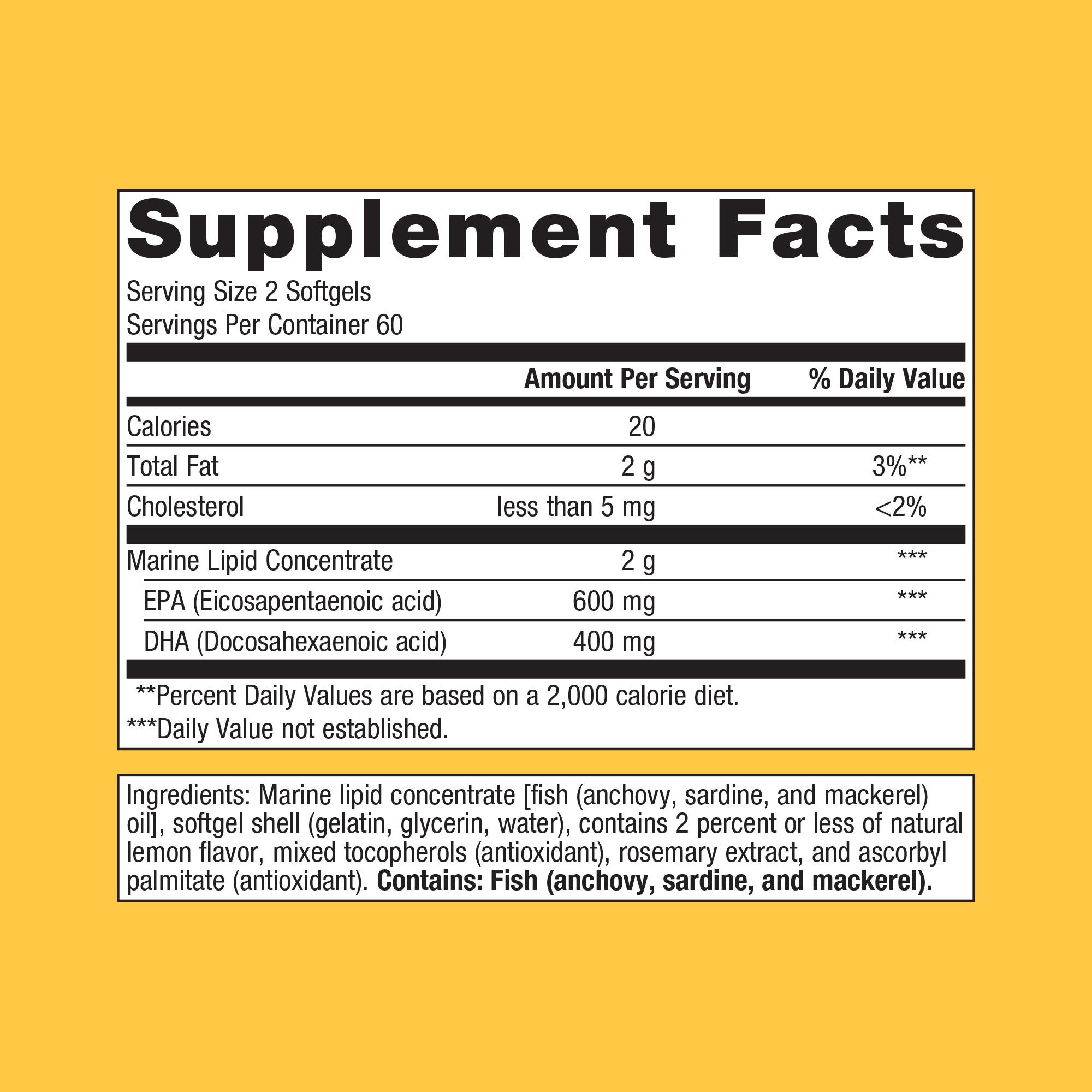 OmegaGenics® Fish Oil EPA-DHA 500 mg 1