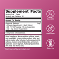 Supplement facts for Metagenics Estrovera®, 30 capsules,  featuring ERr 731®, a plant-based and hormone-free ingredient clinically proven to relieve 12 of the most common symptoms of perimenopause and menopause.