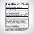 Supplement facts label for Metagenics BioSom®, showing detailed ingredients and daily nutrition.