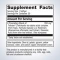 Supplement facts label for Metagenics Kaprex®, 20 softgels showing detailed ingredients and daily nutrition.