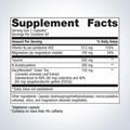 Supplement facts label for Metagenics Metagenics Trancor®, 120 capsules, featuring magnesium and vitamin B6.