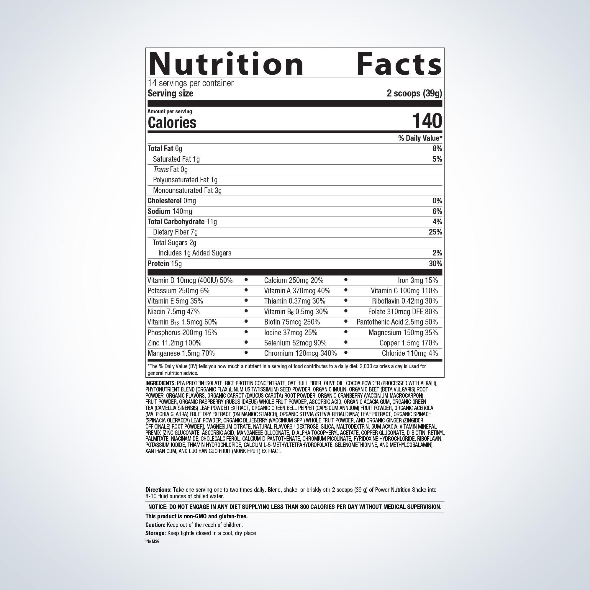 Power Nutrition Shake 1