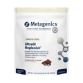 Bag of Metagenics UltraGI Replenish® Gut Support - Chocolate Flavor 14 servings, on transparent background. 
