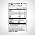 Supplement facts label for Metagenics Probioplex® Intensive Care, showing detailed ingredients and daily nutrition