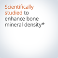 Scientifically studied to enhance bone mineral density and support overall bone health.