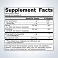 Supplement facts label for Metagenics Bone Builder® with Boron 270-tablets, featuring MCHC.