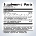 Supplement facts label for Metagenics CandiBactin-BR®—90 tablets showing detailed ingredients and daily nutrition.