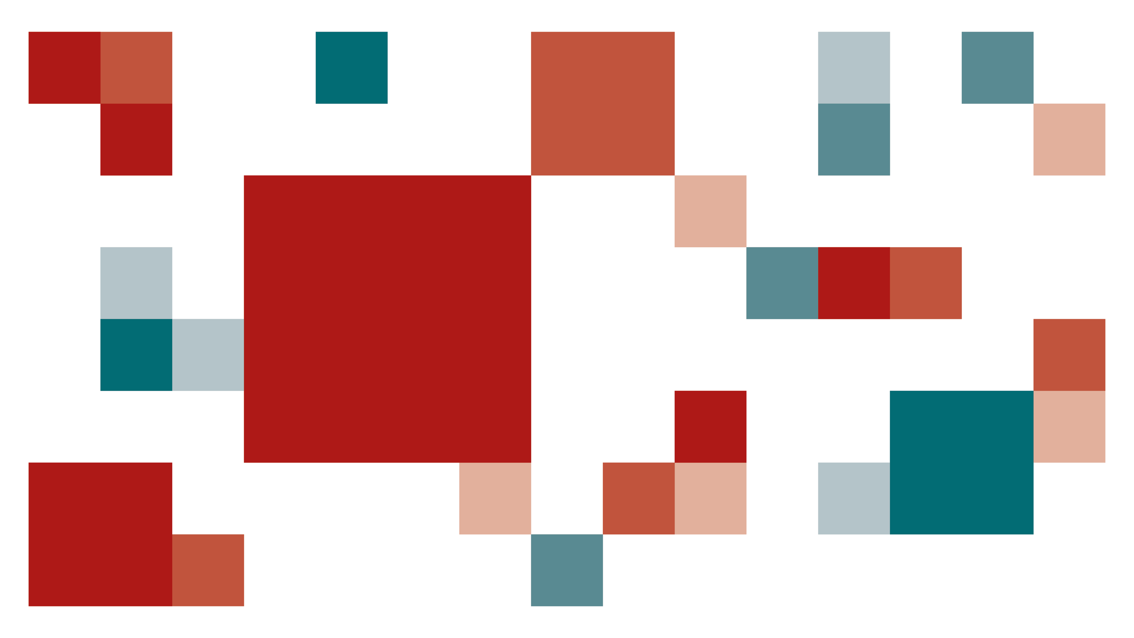 Graphique de boîte rouge et turquoise inspiré du thème CRS.
