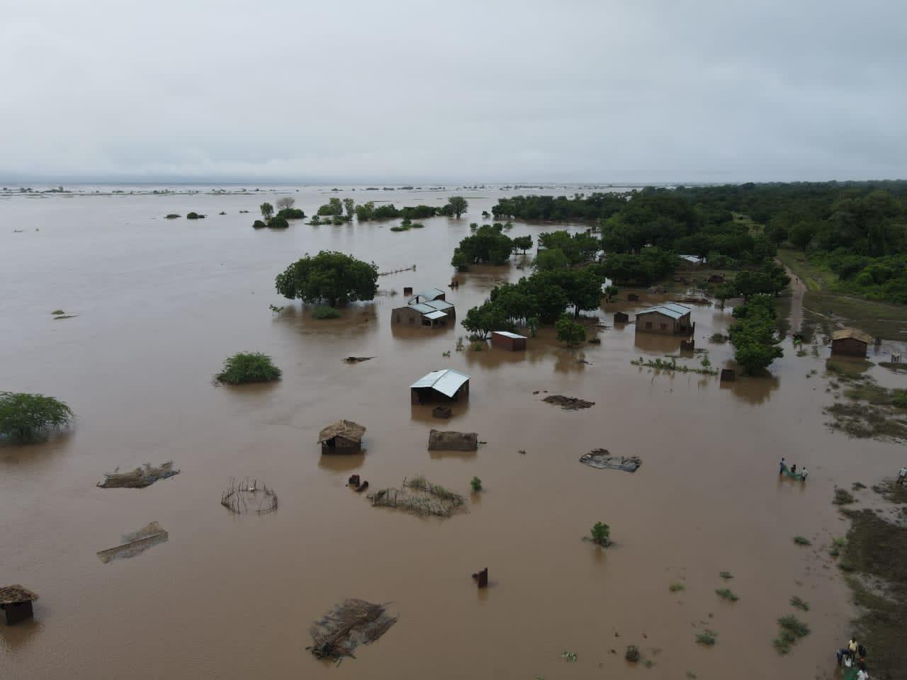 Terreni distrutti dopo il ciclone Freddy
