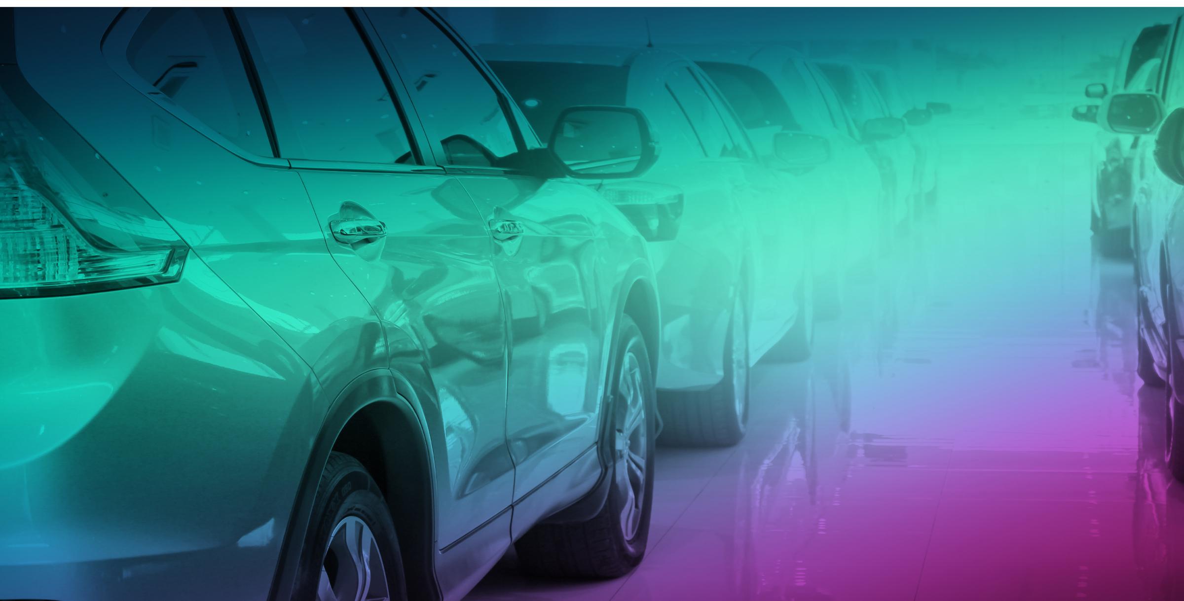 Bilkö i norrskensfärger