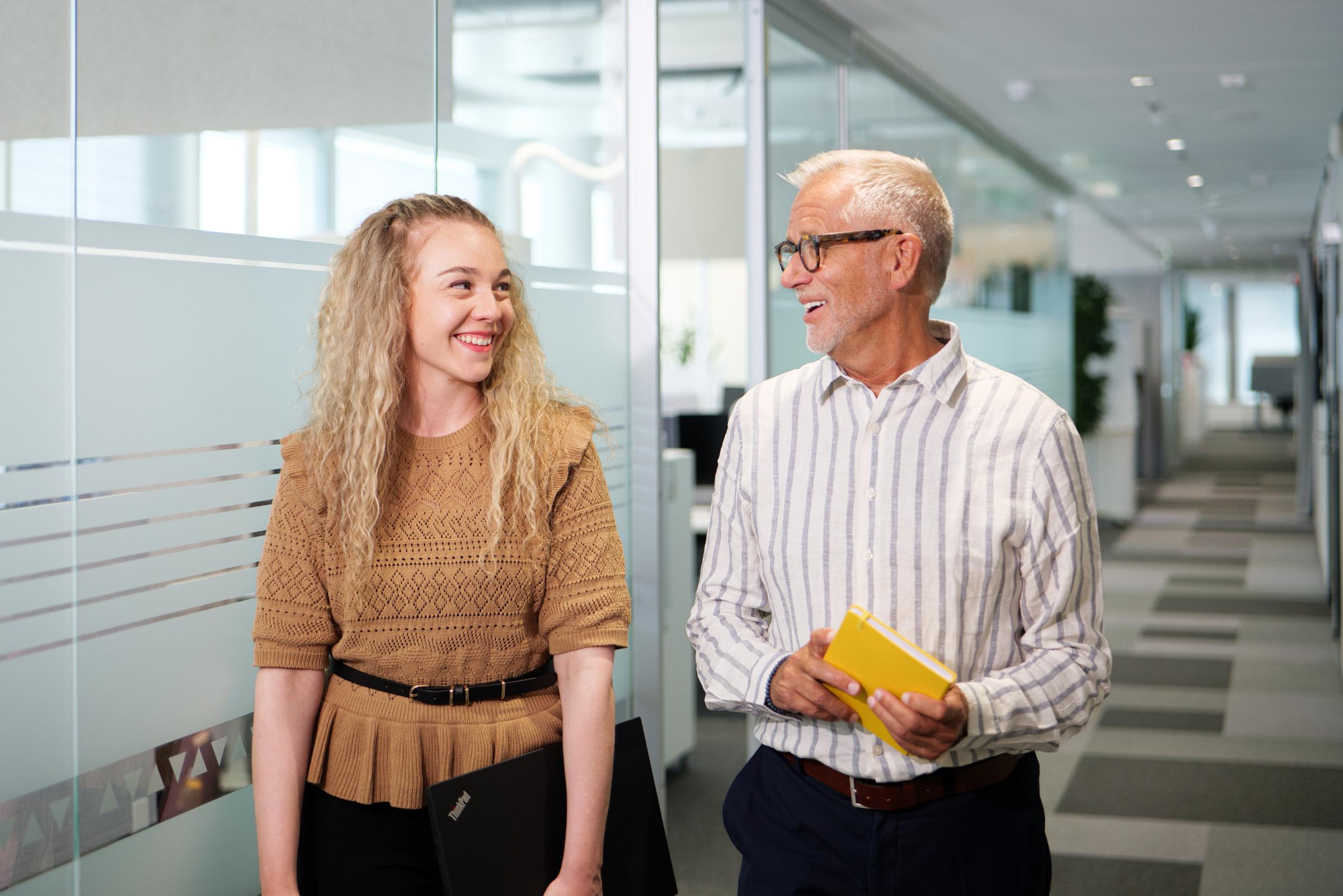 Employees at the office