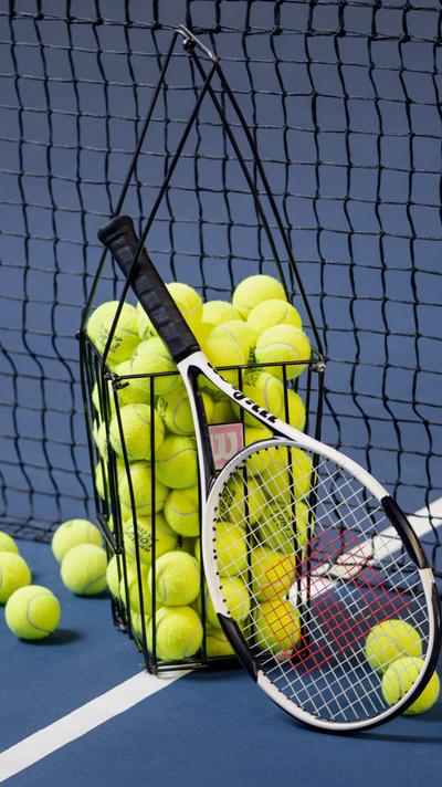 Tennis tennispallot verkolla pysty
