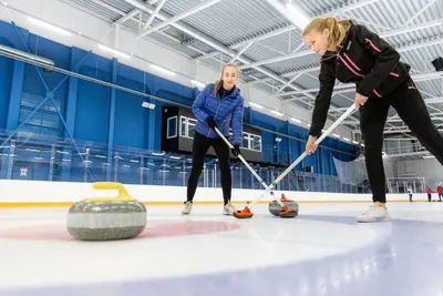 Curling harjaus