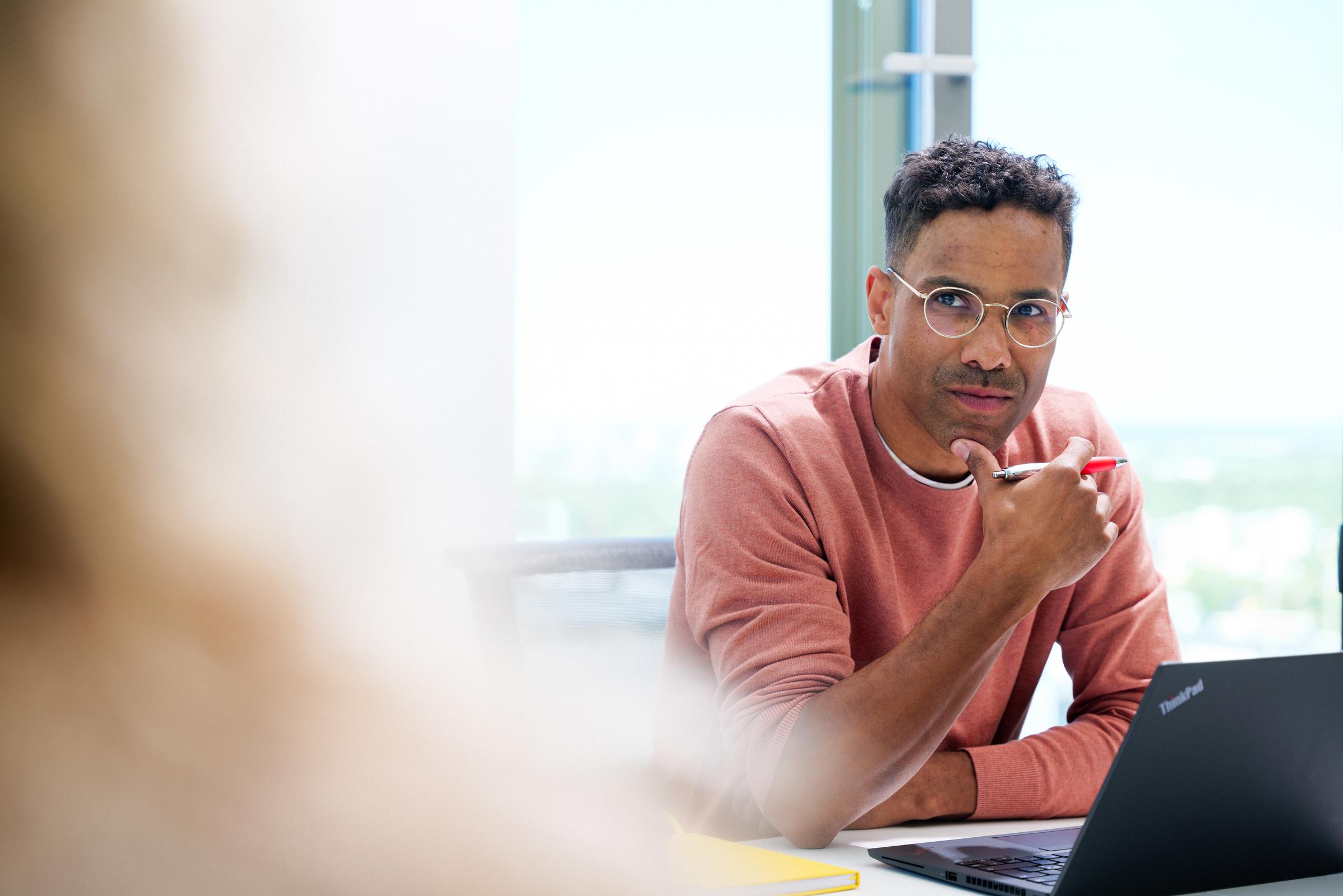 Employee at the office