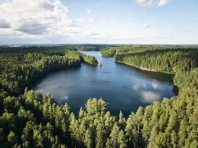 Vierumäen järviä - ilmakuva