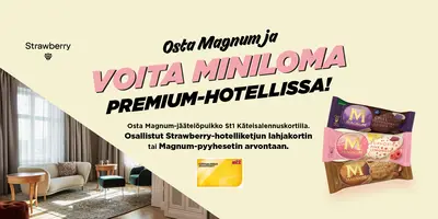 Osta Magnum ja voita miniloma Premium-hotellissa!