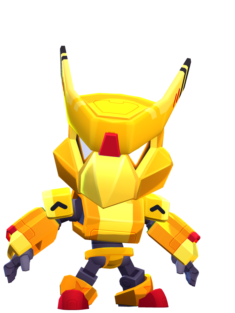 Gold Mecha Crow 001