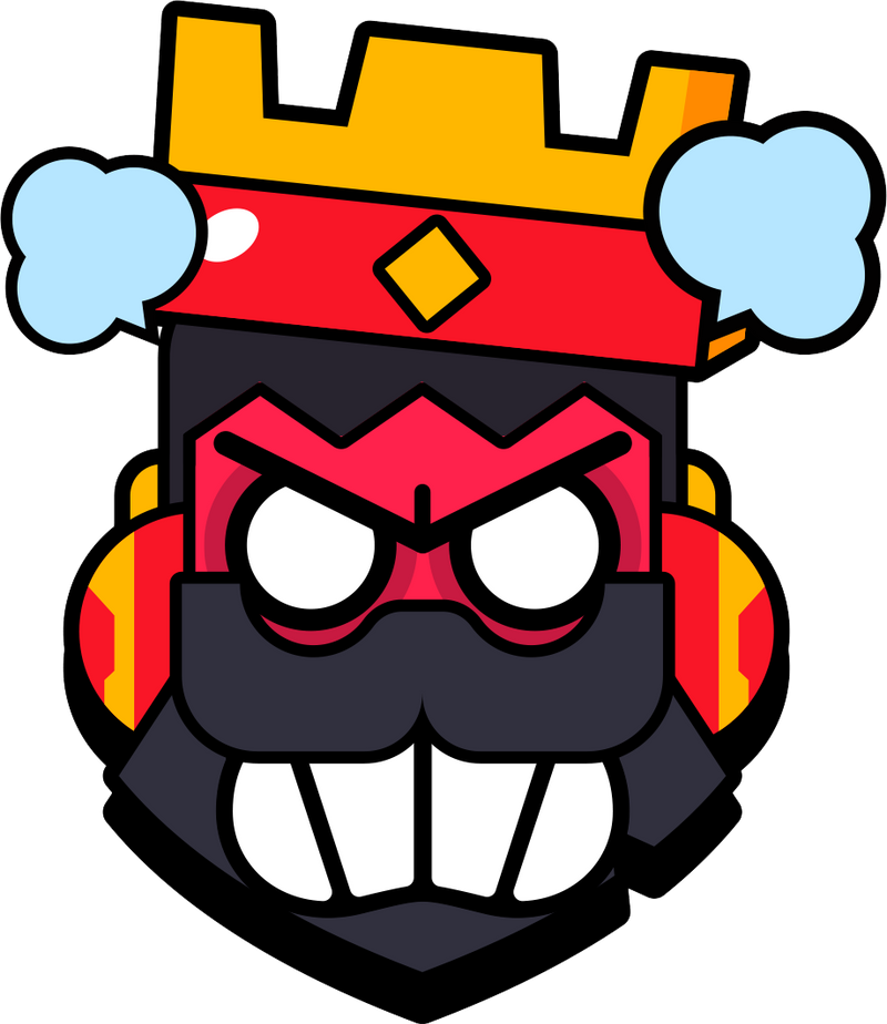 King Red Angry Pin