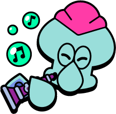 Pink Squidward Pin