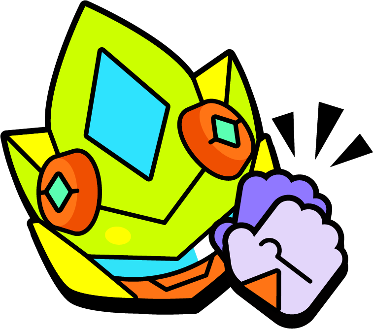 Mecha Clap Pin