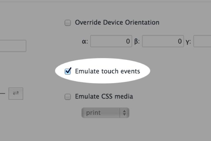 How To Emulate Touch Events in Chrome | Frontify