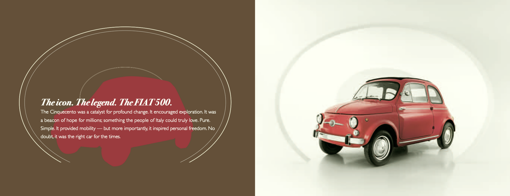 Tin Box Fiat 500 - Good Things Are Ahead Of You 
