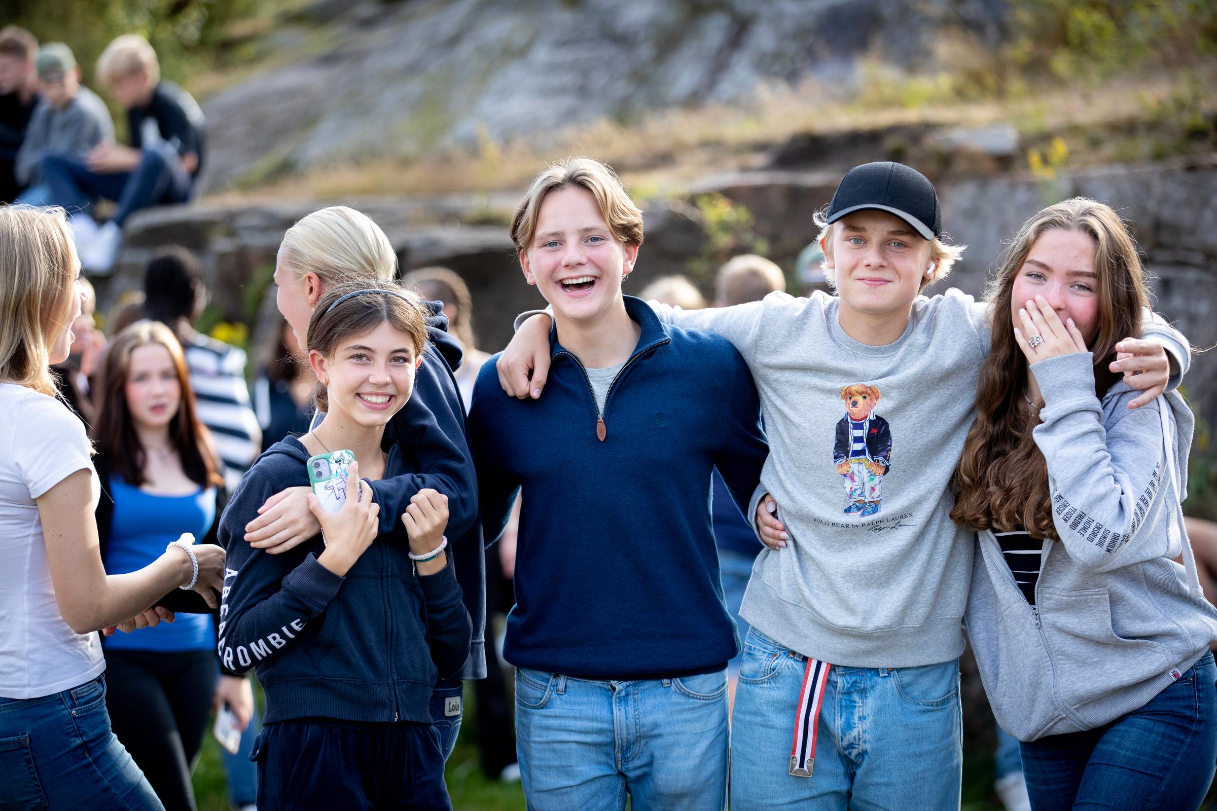 Konfirmanter på leir, foto Bo Mathisen / Den norske kirke